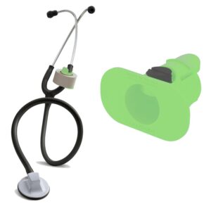 statgear stethoscope tape holder - medical items for nurses, paramedics, emt, ems - green