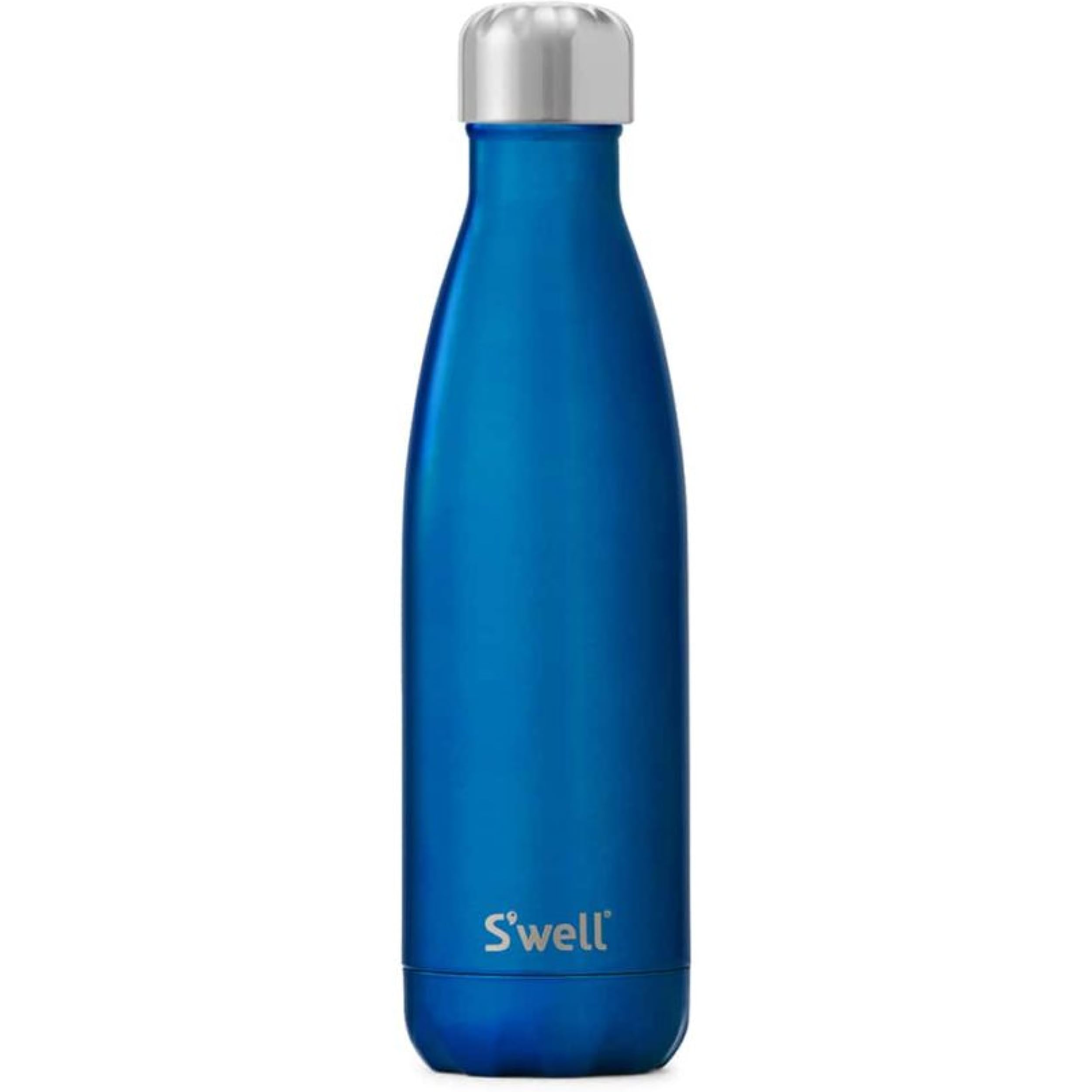 S'well Stainless Steel Water Bottle, 17oz, Ocean Blue, Triple Layered Vacuum Insulated Containers Keeps Drinks Cold for 36 Hours and Hot for 18, BPA Free, Perfect for On the Go