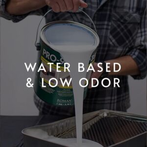 Roman PRO-999 Rx-35 Wallpaper Primer and Sealer - Bonding Primer for Wallcoverings and Home Improvement, Clear, Water-based - 1 Gallon (400 Sq. Ft.)