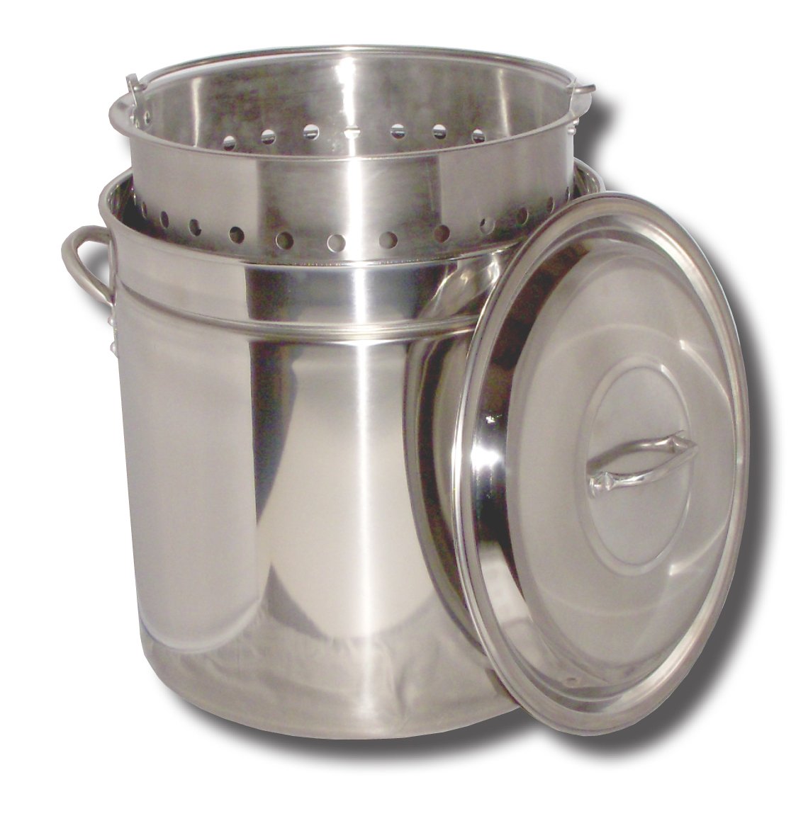 King Kooker KK82SR Ridged Stainless Steel Pot, 82-Quart