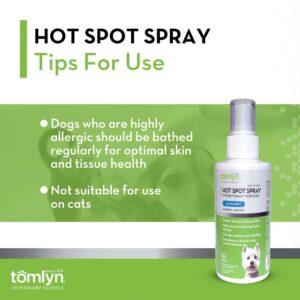 Tomlyn Allercaine Hot Spot Spray for Dogs, 4oz