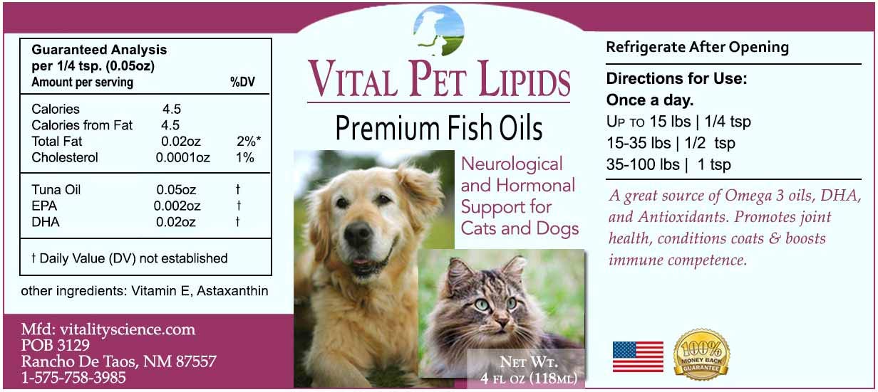 Vital Pet Lipids for Cats & Dogs 4oz