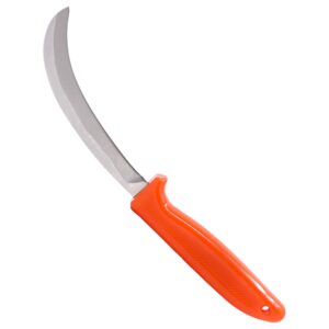 Zenport K112 Banana Knife with 5-Inch Straight Steel Blade , Orange