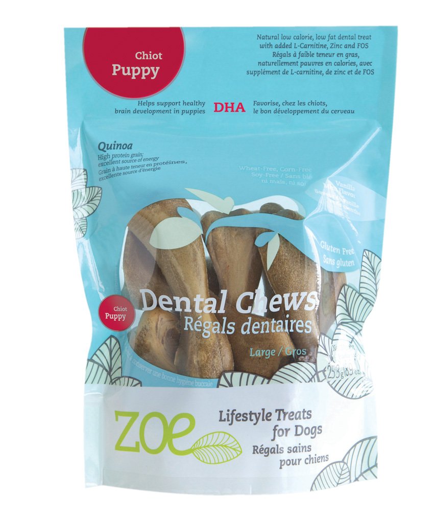 Zoë Puppy 8.9-Ounce Dental Chew Treats, Large