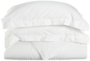 superior ec300dcst duvet cover set, king/california king, white