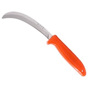 Zenport K112 Banana Knife with 5-Inch Straight Steel Blade , Orange