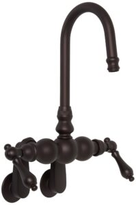 elements of design dt0815al hot springs wall mount clawfoot tub filler, 4-3/4" in spout reach, oil rubbed bronze