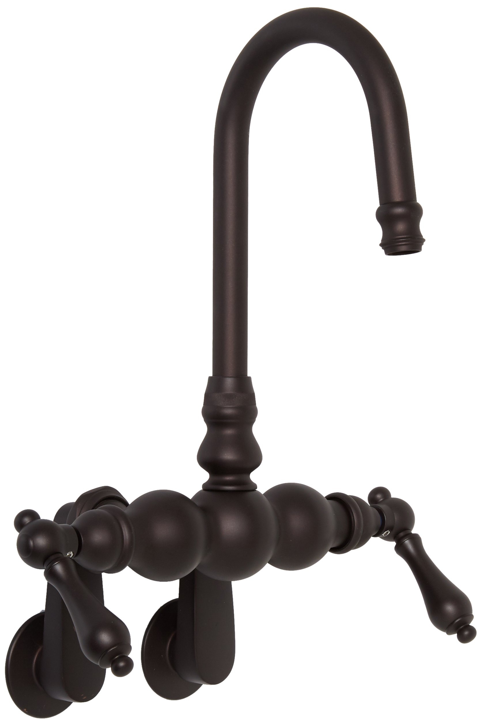 Elements of Design DT0815AL Hot Springs Wall Mount Clawfoot Tub Filler, 4-3/4" in Spout Reach, Oil Rubbed Bronze