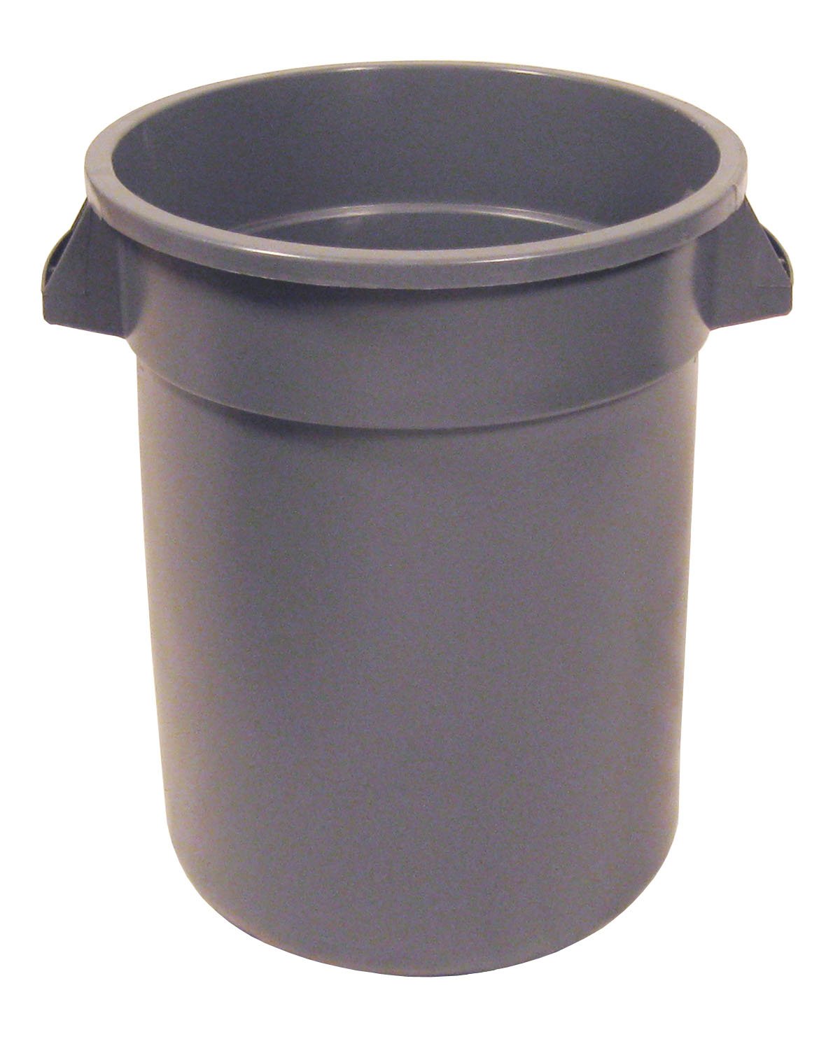 Continental 1001GY 10-Gallon Huskee LLDPE Waste Receptacle, Round, Gray