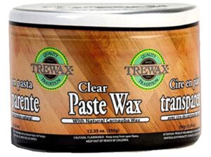 trewax paste wax with carnauba wax, clear, 12.35-ounce, ideal on hardwood floors, fine furniture, granite, marble and bronze