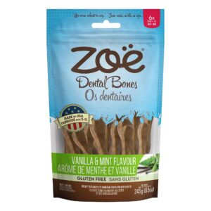 zoë anti-oxidant 8-1/2-ounce dental chew treats, medium