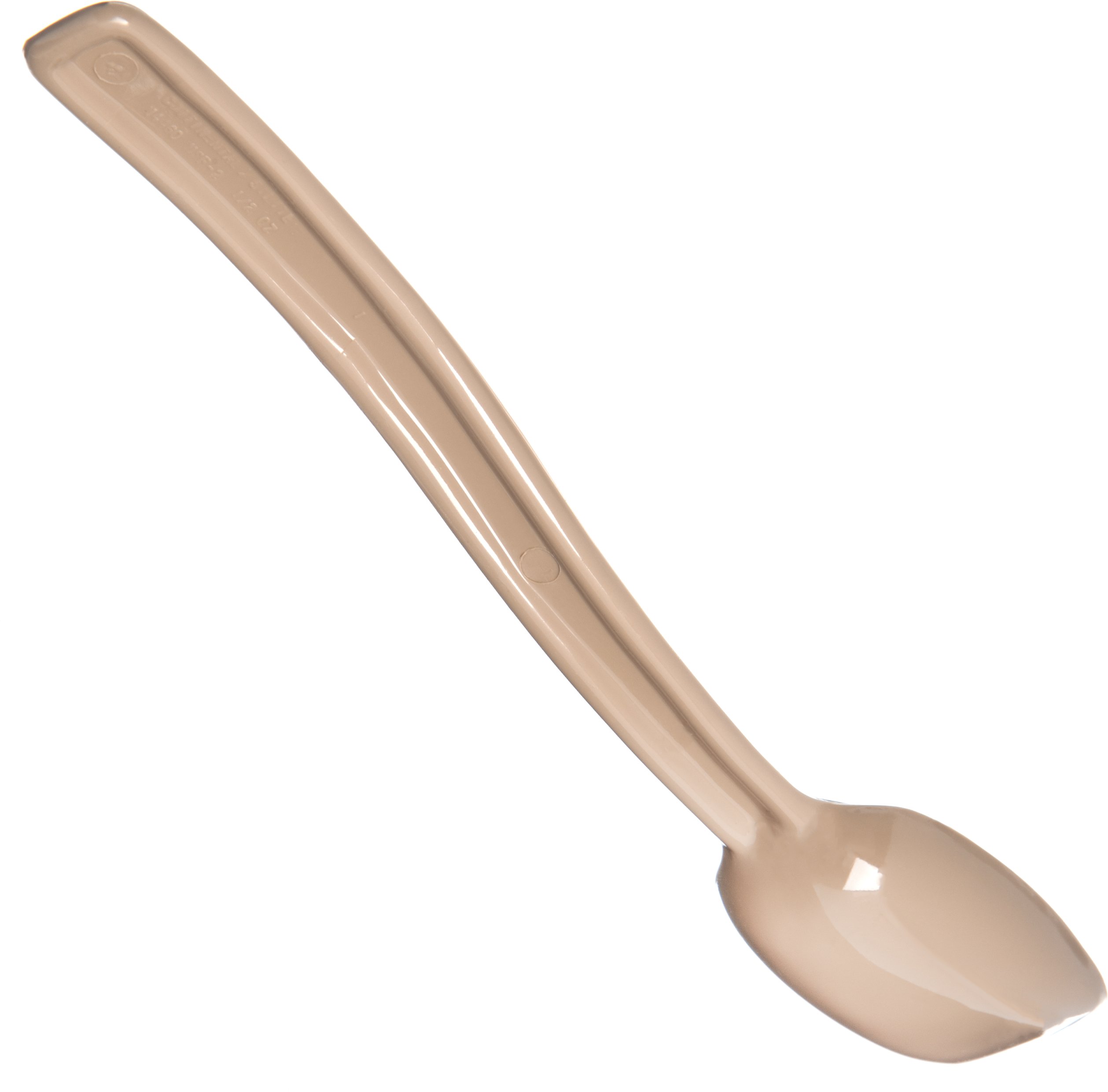 Carlisle FoodService Products Plastic Solid Spoon, 9 Inches, Beige, (Pack of 12)