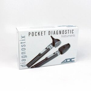 ADC Otoscope/Ophthalmoscope Diagnostic Set, Pocket Size, Xenon Lamp, 2.5V, Soft Case, Diagnostix 5110NS, Black