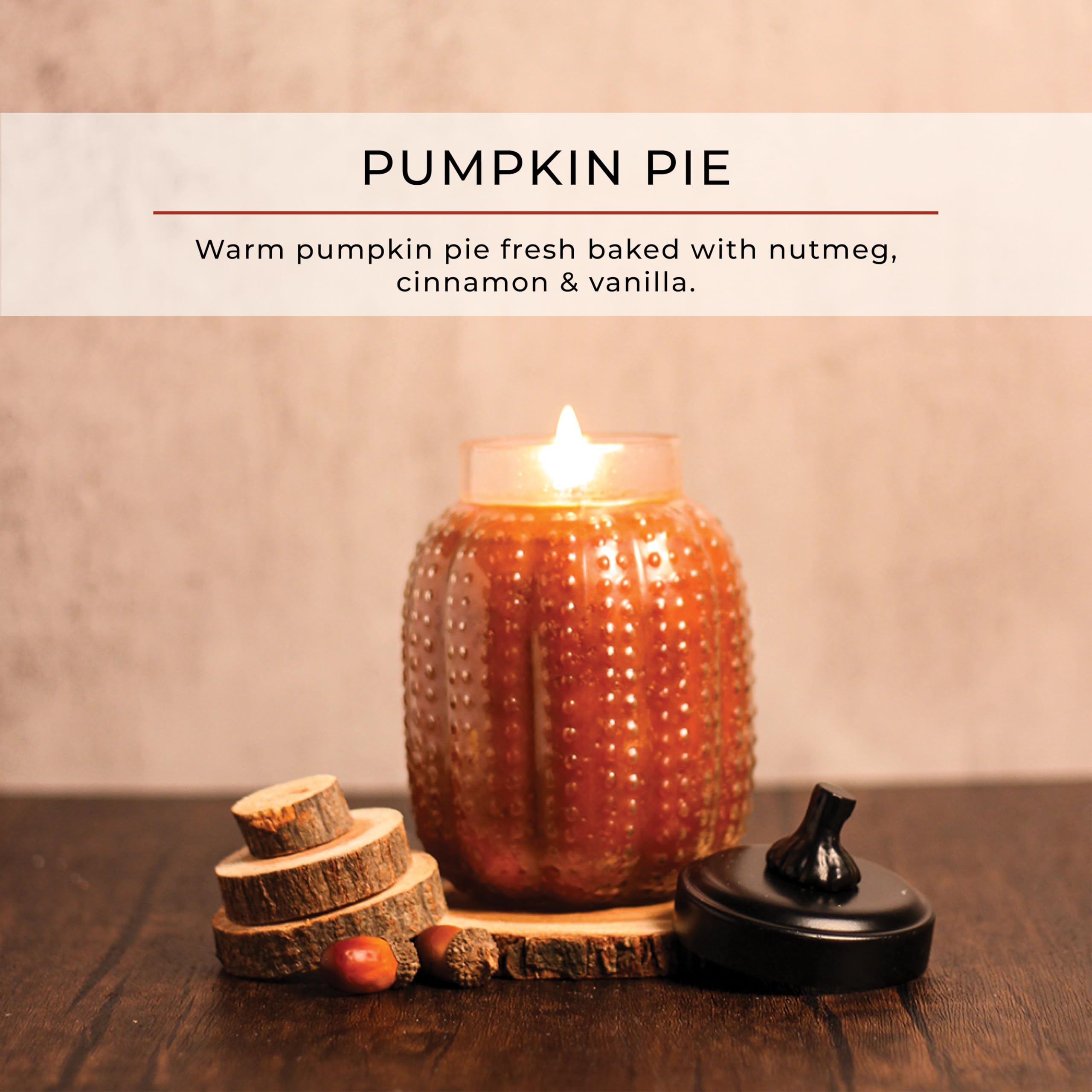 A Cheerful Giver Papa's Pumpkin Pie Pumpkin Jar Candle, 26-Ounce