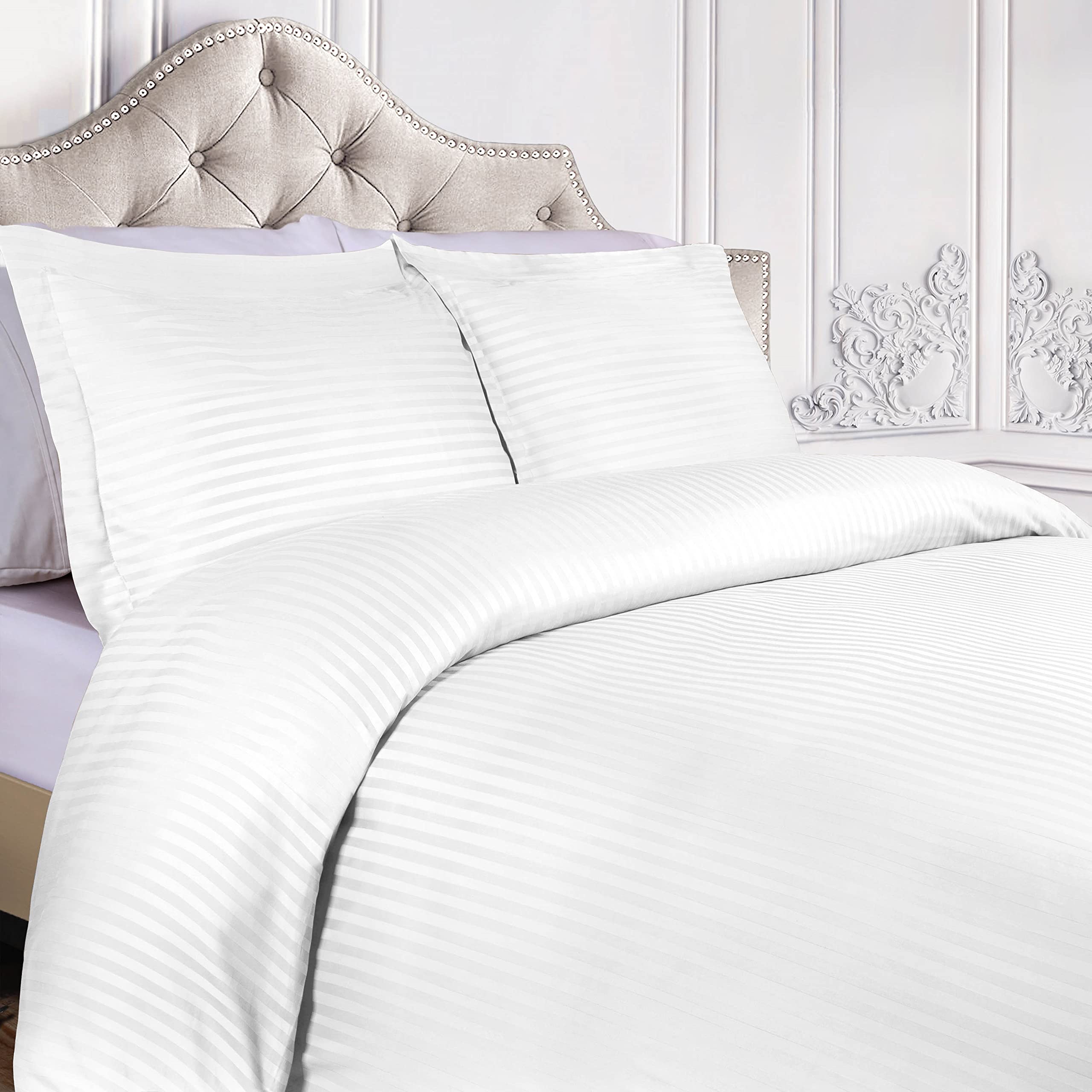 Superior EC300DCST Duvet Cover Set, King/California King, White