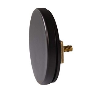 Westbrass D94H-12 1-1/2" NPSM Coarse Thread Twist & Close Bathtub Drain with Illusionary No-Hole Overflow Faceplate, Oil Rubbed Bronze