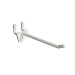 azar displays 800074-wht 4-inch plastic hook, 50-pack,white