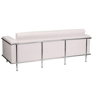 Signature Design by Ashley HERCULES Lesley Series Contemporary White LeatherSoft Sofa with Encasing Frame