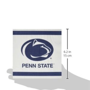 Mayflower Distributing Company 20 Count Penn State Lunch Napkin, 6.5", Multicolor