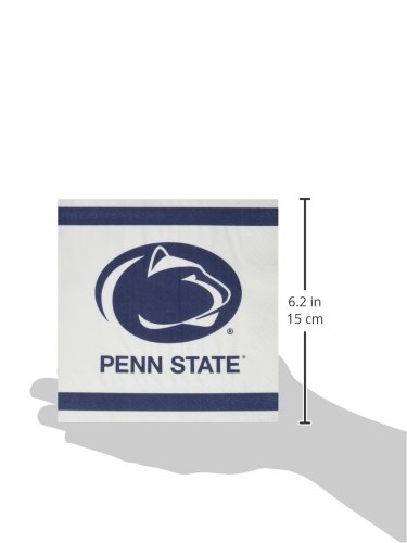 Mayflower Distributing Company 20 Count Penn State Lunch Napkin, 6.5", Multicolor