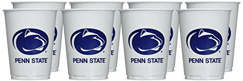 Mayflower Distributing Company 8 Count Penn State Cups, 14 oz, Multicolor