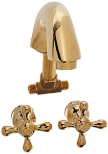 elements of design eb942ax elizabeth 4" to 8" mini widespread lavatory faucet with retail pop-up, 4-1/2" in spout reach, polished brass