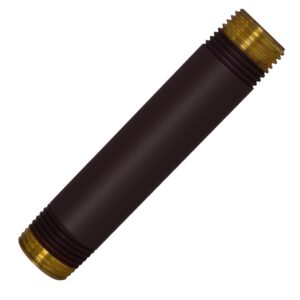 Westbrass Corrugated Supply Kit with Cross Handle, 1/2" IPS x 3/8" OD x 20", Oil Rubbed Bronze, D103K20X-12