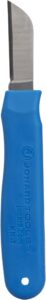 jonard kn-7 ergonomic cable splicing knife with thermoplastic rubber handle, blue, 6-1/4" length