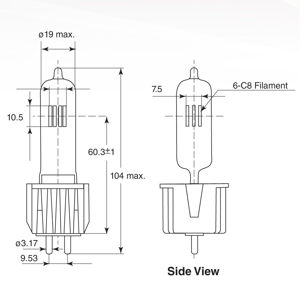 USHIO HPL 575w /120X Long Life halogen bulb (12 pcs)