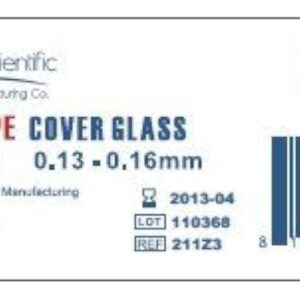 Standard Microscope Cover Slips, #1 Thick, 22x22mm, Karter Scientific 211Z3 (Pack of 200)