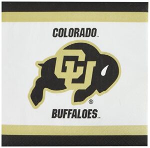 mayflower distributing company university of colorado lunch napkin, 6.5-inch, multicolor