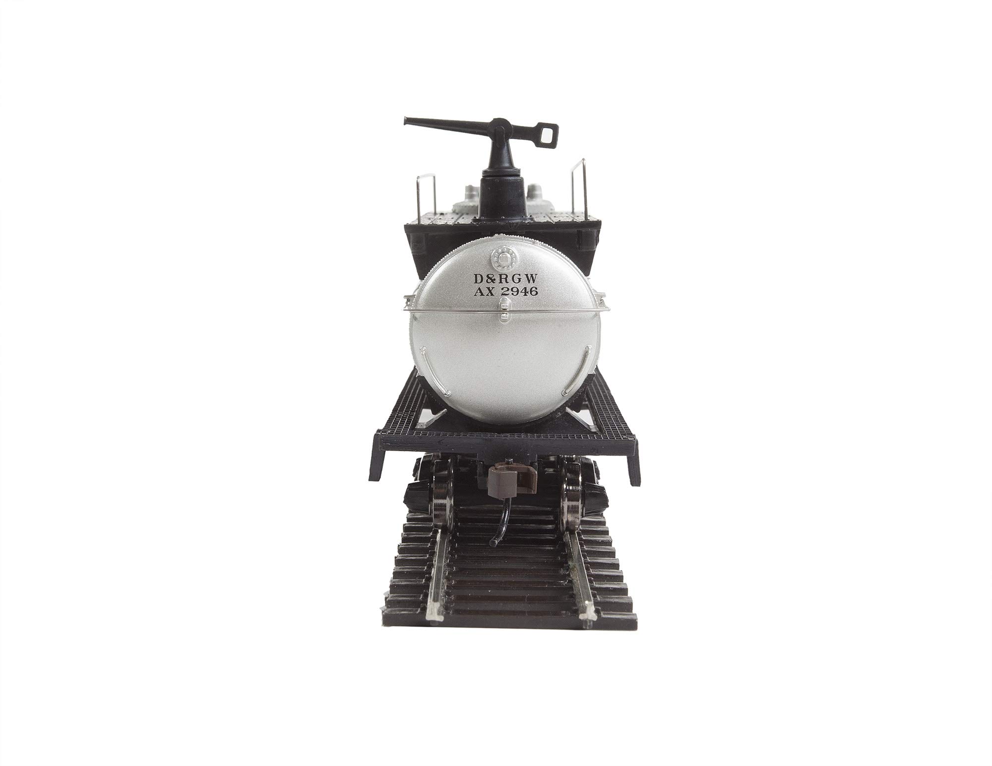 Walthers Trainline HO Scale Model Firefighting Car Ready to Run Denver & Rio Grande Western #Ax 2946 (Silver, Black)