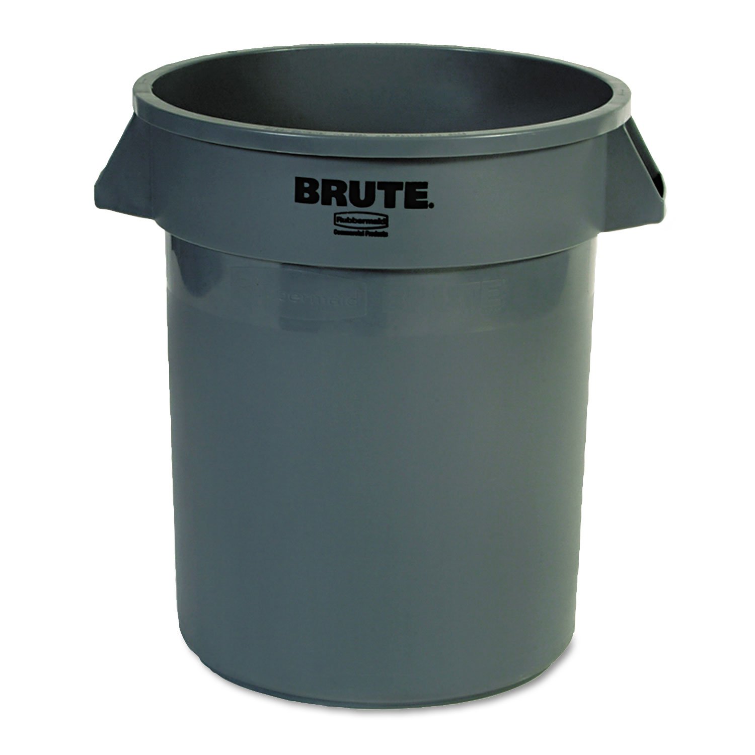 RUBBERMAID FG262000GRAY Brute Round Container, 20 gal Capacity, Gray