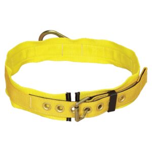 3m dbi-sala 1000002 tongue buckle belt, back d-ring, 3-inch hip pad, small, yellow