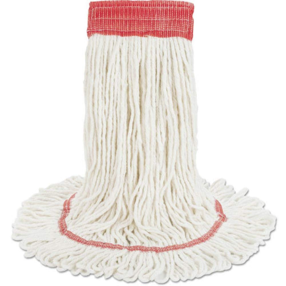 Boardwalk BWK503WHEA 5 in. Super Loop Cotton/Synthetic Fiber Wet Mop Head - Large, White