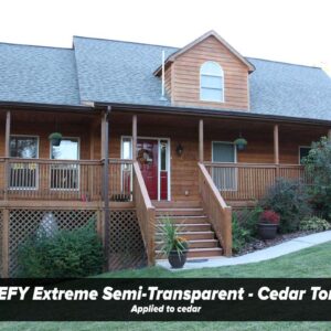 DEFY Extreme 1 Gallon Semi-Transparent Exterior Wood Stain, Cedar Tone