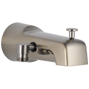 delta faucet u1010-ss-pk diverter tub spout, stainless,.5, 0.5