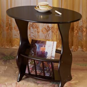 Frenchi Furniture Magazine Table, Dark Cherry