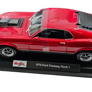 Maisto 1970 Ford Mustang Mach 1 Special Edition 1/18 DieCast Red/Black Car #31453