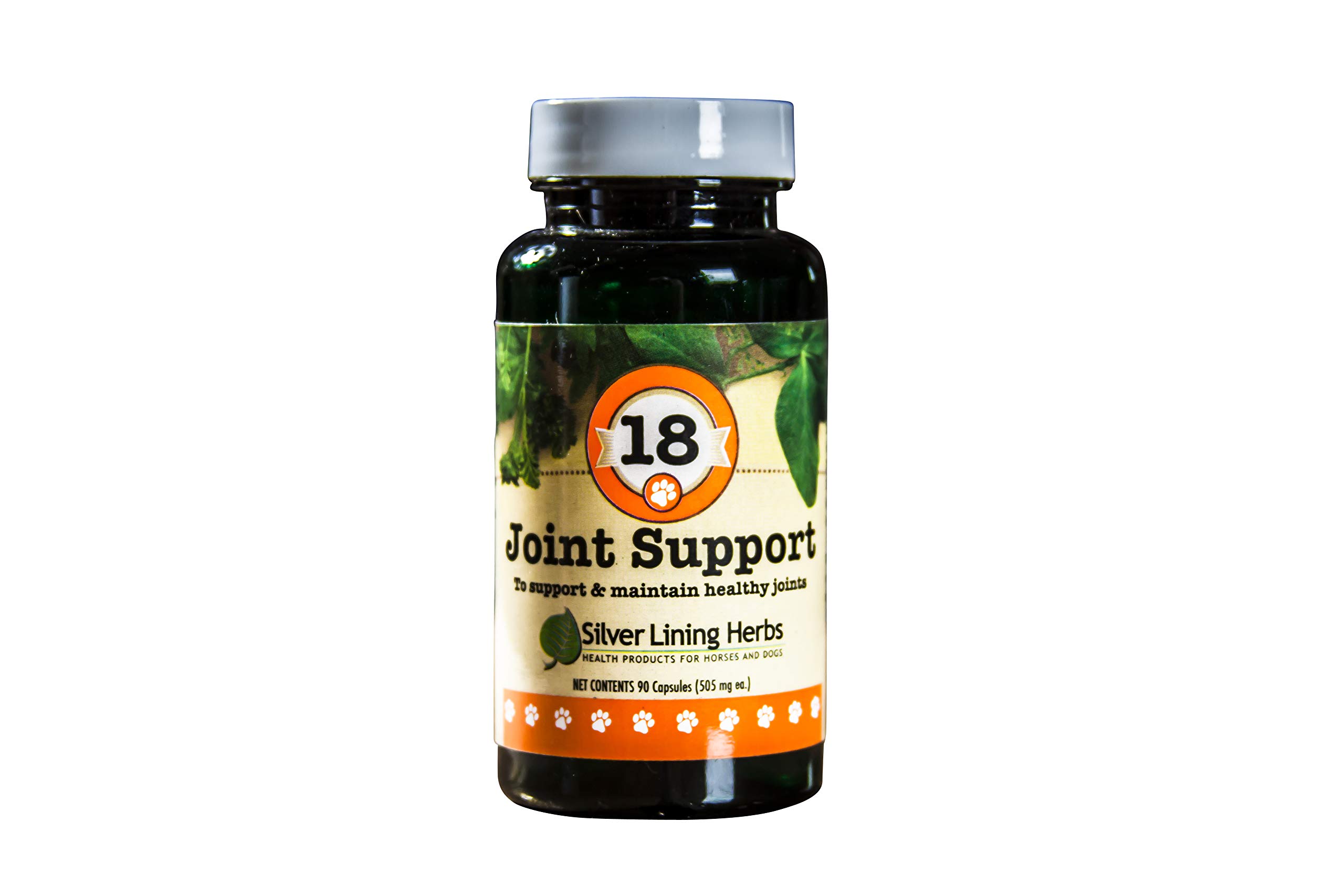 Silver Lining Herbs 18 Canine Joint Support - Natural Joint Support for Dogs- Helps Keep Your Dogs Joints Functioning Properly - Herbal Canine Supplement - 90 Capsules