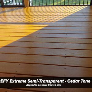 DEFY Extreme 1 Gallon Semi-Transparent Exterior Wood Stain, Cedar Tone