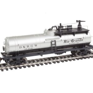 Walthers Trainline HO Scale Model Firefighting Car Ready to Run Denver & Rio Grande Western #Ax 2946 (Silver, Black)