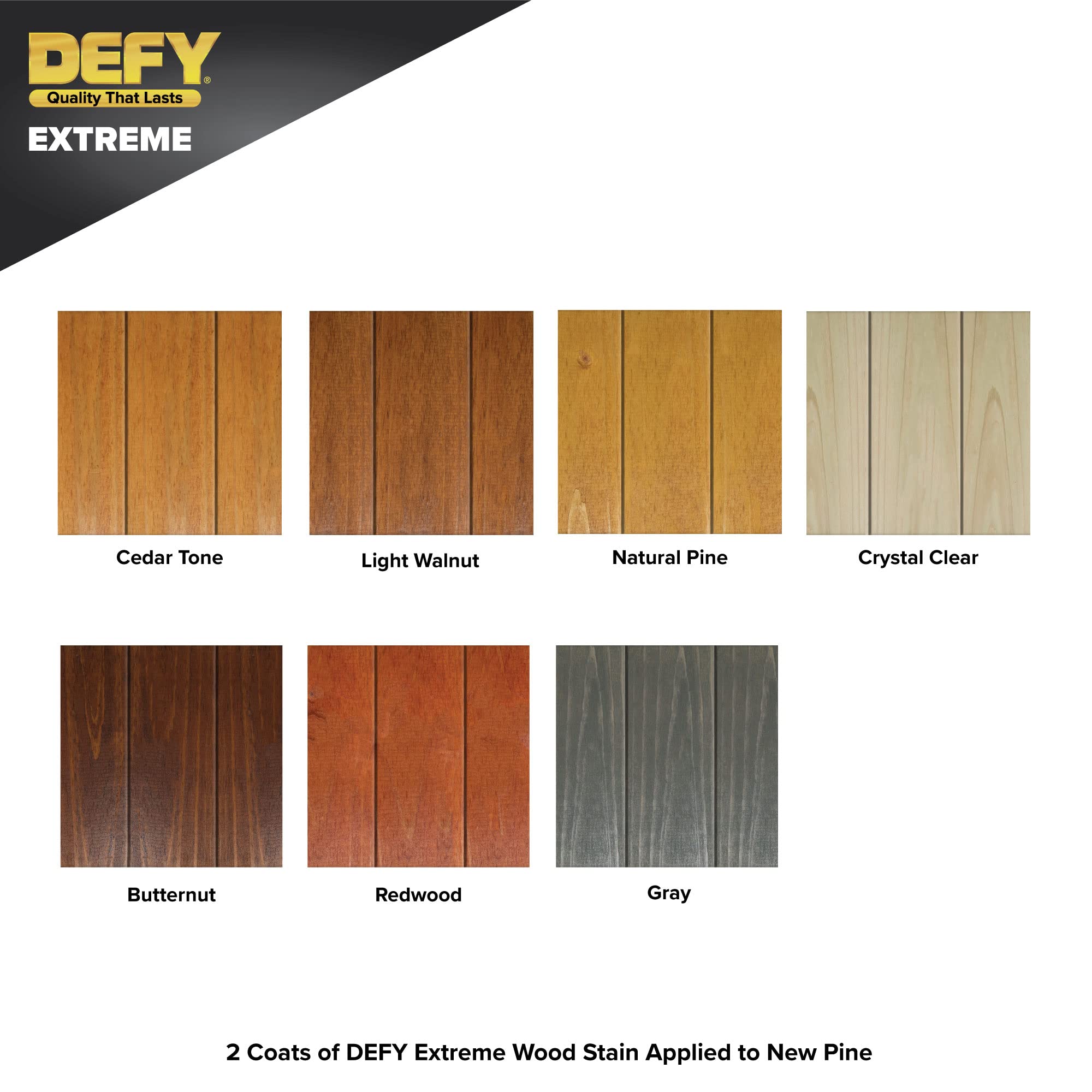 DEFY Extreme 1 Gallon Semi-Transparent Exterior Wood Stain, Cedar Tone