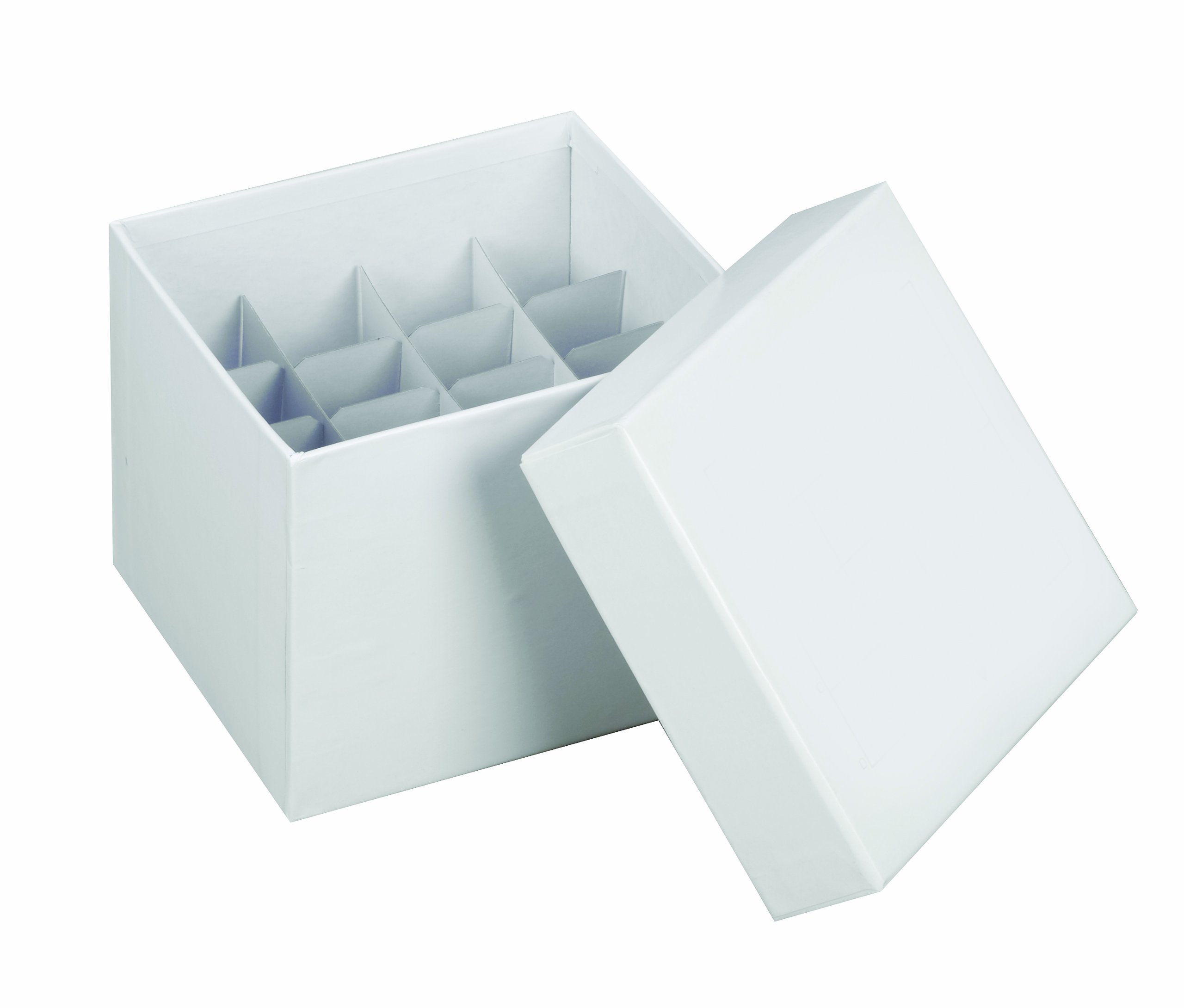 Heathrow Scientific HD2860M 15 and 50mL Tube Cardboard Cryogenic Box with Lid, 145mm Length x 145mm Width x 122mm Height (Pack of 10)