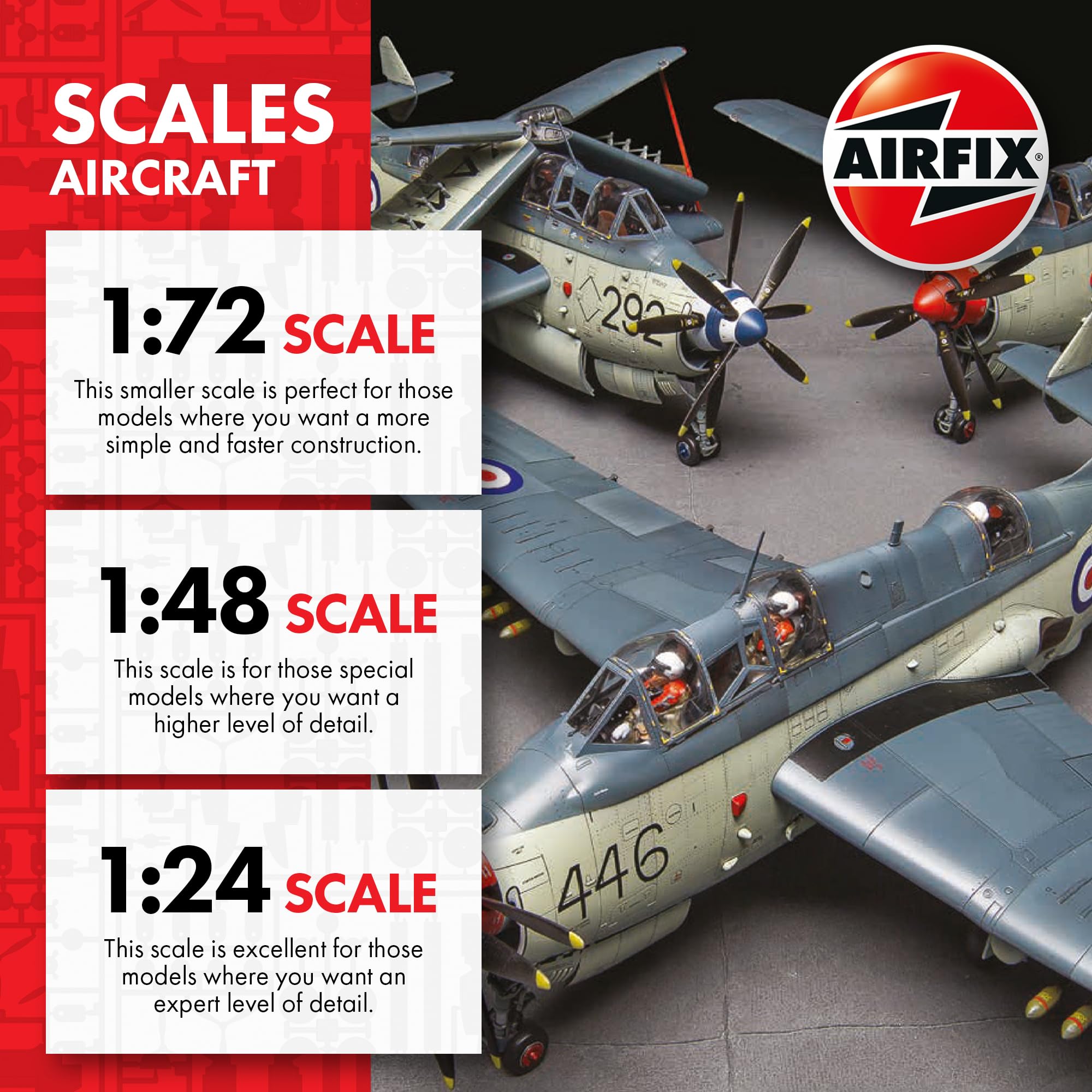 Airfix AF1008 Assortment of Small Aircraft Display Stands Model Building Kit