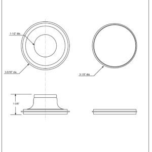 Westbrass D209U-12 Universal Disposal Stopper, Oil Rubbed Bronze