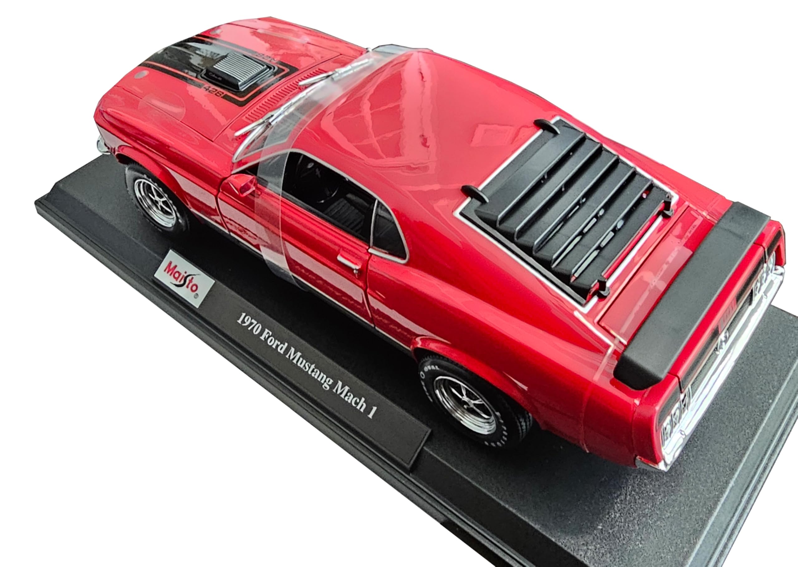 Maisto 1970 Ford Mustang Mach 1 Special Edition 1/18 DieCast Red/Black Car #31453