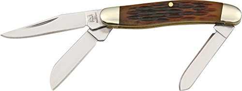 Rough Ryder Tiny Stockman Amber Bone