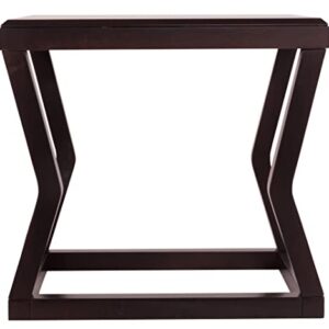 Signature Design by Ashley T592-3 End Table, 30.25" W x 25.50" D x7.00 H, Brown