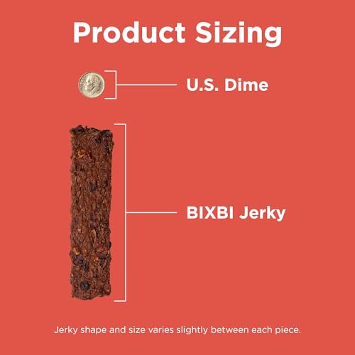 BIXBI Skin & Coat Support Beef Liver Jerky Dog Treats, 5 Oz - USA Made Grain Free Dog Treats - Antioxidant Rich To Support Shiny, Full Bodied Coats - High In Protein, Whole Food Nutrition, No Fillers